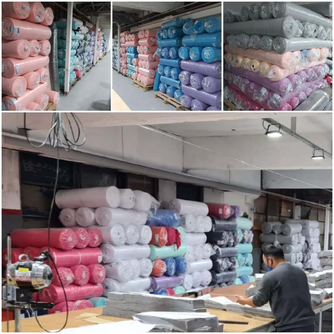 Detalle de telas y texturas en stock de JUMASA